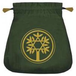 Celtic Green Velvet Tarot Bag