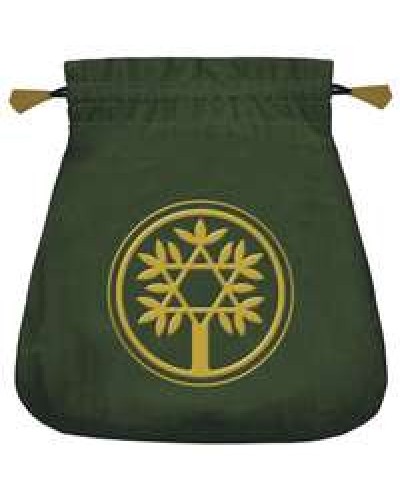 Celtic Green Velvet Tarot Bag