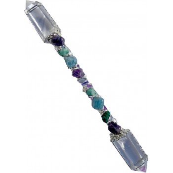 Ask, Believe, Receive Double Terminated Large Crystal Wand