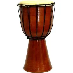 Djembe Drum Plain Red Mahogany Finish Drum