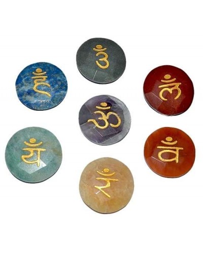 7 Chakra Faceted Gemstone Sanskrit Set