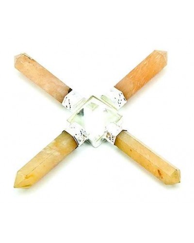 Golden Quartz Crystal Energy Generator