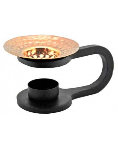 Cast Iron Oil Aroma Lamp with Copper Bowl