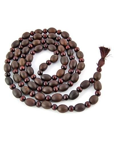 Natural Lotus Seed and Sandalwood Prayer Mala