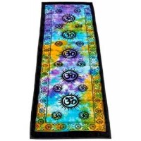 Om Symbol Tie Dye Cotton Yoga Mat Om Symbol Tie Dye Cotton Yoga Mat