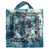Celtic Cross Cotton Tote Bag
