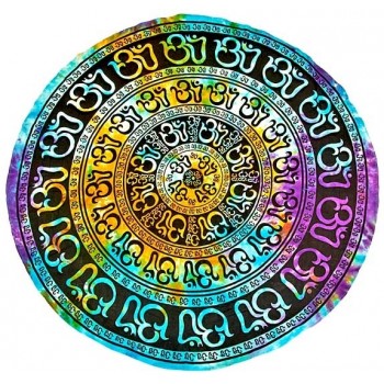 Om Chakra Round Table Cover