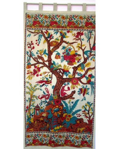 Tree of Life Curtain - Beige