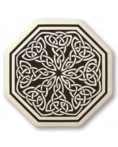 Celtic Spiritual Journey Porcelain Octagonal Necklace