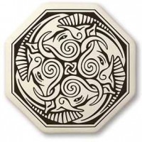 Cerridwen Octagonal Porcelain Necklace