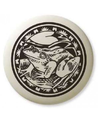 American Bullfrog Pathfinder Animal Totem Porcelain Necklace