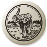 African Elephant Pathfinder Animal Totem Porcelain Necklace