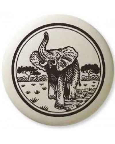 African Elephant Pathfinder Animal Totem Porcelain Necklace