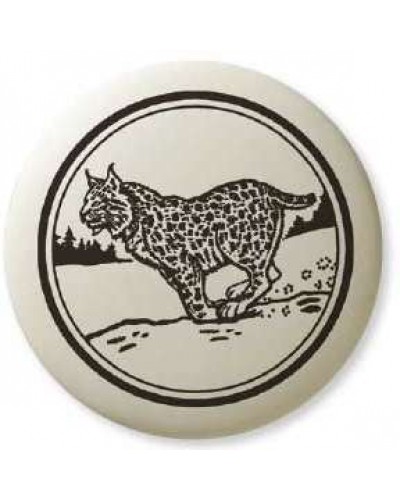 Bobcat Pathfinder Animal Totem Porcelain Necklace