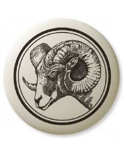 Big Horn Sheep Pathfinder Animal Totem Porcelain Necklace
