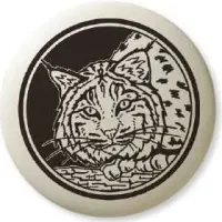 Bobcat Animal Totem Porcelain Necklace