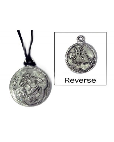 Pisces Zodiac Pewter Necklace