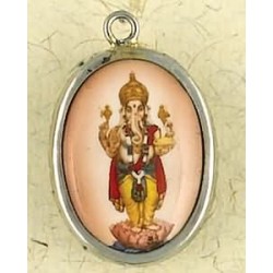 Dancing Ganesha Hindu Ceramic Necklace