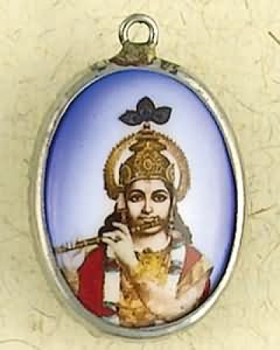 Krishna Hindu Ceramic Necklace