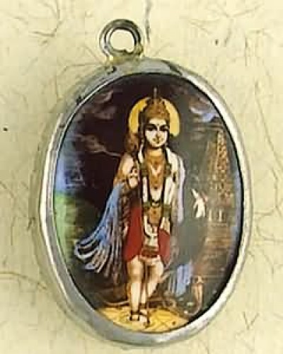 Krishna The Wanderer Hindu Ceramic Necklace