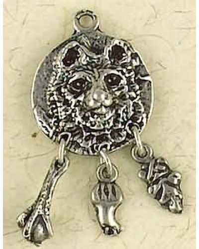 Bear Animal Spirit Pewter Necklace