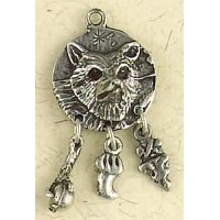 Coyote Animal Spirit Pewter Necklace