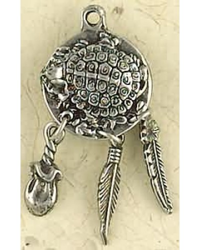 Turtle Animal Spirit Pewter Necklace