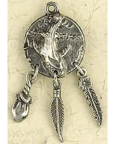 Whale Animal Spirit Pewter Necklace