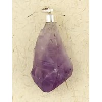 Amethyst Natural Crystal Capped Necklace