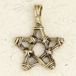 Pentacle Bronze Necklace