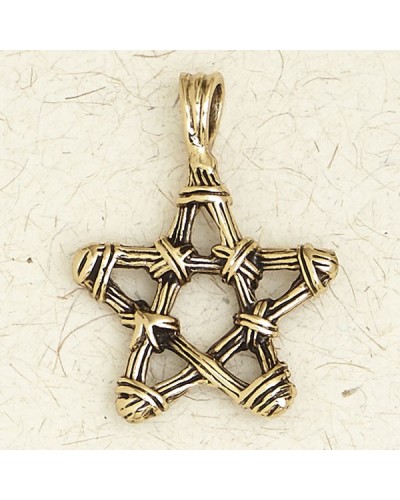 Pentacle Bronze Necklace