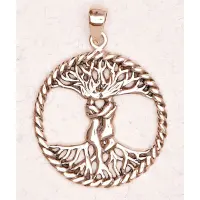 Lovers Tree of Life Bronze Necklace