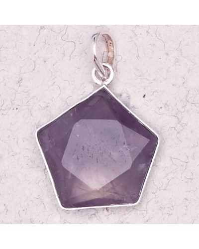 Amethyst 5 Point Prisma Star Pendant