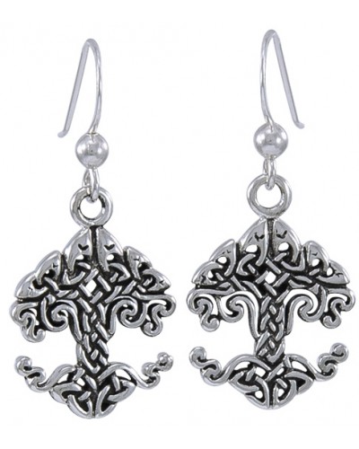Celtic Tree of Life Sterling Silver Earrings