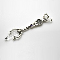 Earth Dreamer Goddess Wand Pendant with Gemstone