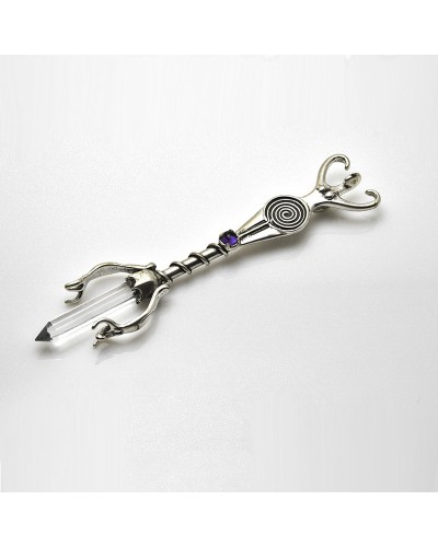 Earth Dreamer Goddess Wand Pendant with Gemstone