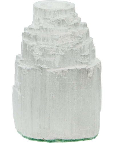 Selenite Iceberg Mini Taper Candle Holder