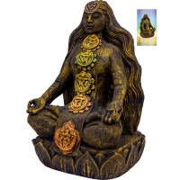 Chakra Goddess Statue in Volcanic Stone