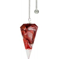 Red Jasper Orgone Root Chakra Pendulum Red Jasper Orgone Root Chakra Pendulum