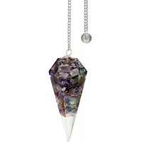 Amethyst Orgone Crown Chakra Pendulum Amethyst Orgone Crown Chakra Pendulum
