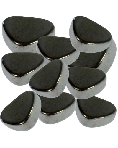Magnetic Hematite Tumbled Stones - 1 Pound Bag