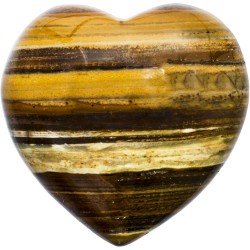 Tiger Eye Heart Stone