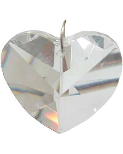 Crystal Prism Faceted Heart