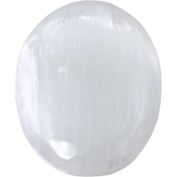 Selenite Worry Stone