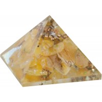 Aventurine Solar Plexus Chakra Orgone Pyramid Aventurine Solar Plexus Chakra Orgone Pyramid