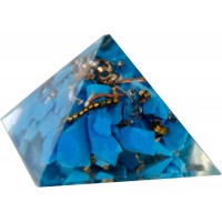 Turquoise Throat Chakra Orgone Pyramid Turquoise Throat Chakra Orgone Pyramid