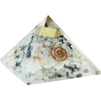 Orgonite Moonstone Flower of Life Pyramid Orgonite Moonstone Flower of Life Pyramid