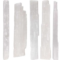 Selenite Rough Crystal Wands - 5 Pound Pack