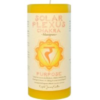 Solar Plexus Chakra Yellow Pillar Candle
