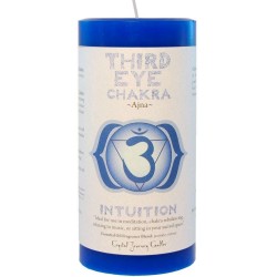 Third Eye Chakra Blue Pillar Candle